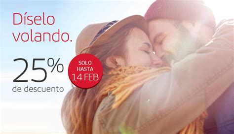 descuento san valentin vuelo